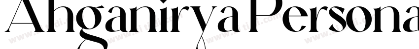 Ahganirya Persona字体转换